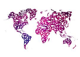 World map 5 #map #worldmap by JBJart Justyna Jaszke