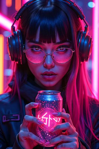 NEON GODDESS - Het Cyberpunk-Icoon van Generatie Z