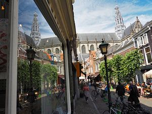 Spiegelung Kirchturm Haarlem