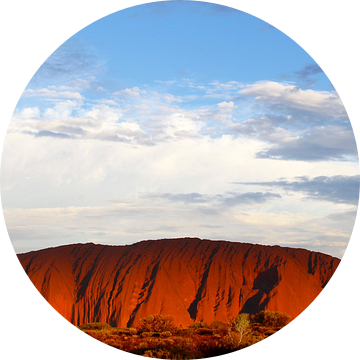 Avond Uluru (Ayers Rock) van Inge Hogenbijl
