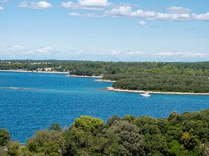 Baai aan de kust in Istrië Kroatië van Animaflora PicsStock