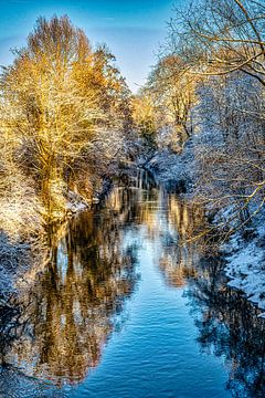 L'hiver au bord de la rivière sur Dieter Walther