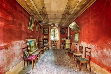 Italië - Uitzicht vanuit een kleine boerenvilla van Gentleman of Decay