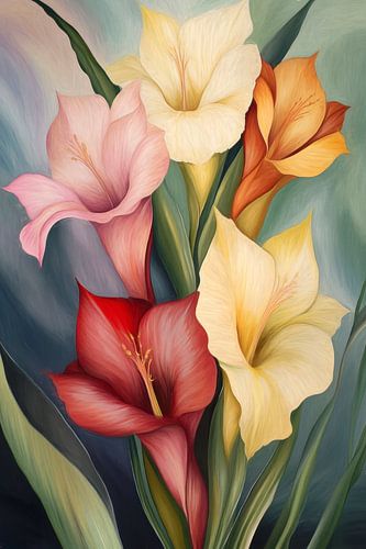 Gladioli by Jutta Maria Pusl