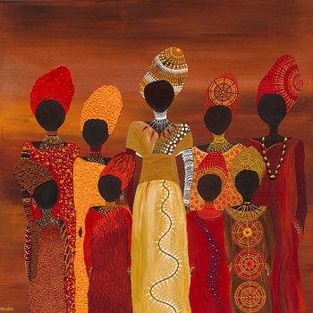 African woman painting Nana