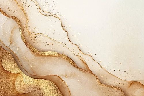 Elegant ontwerp met goud en beige