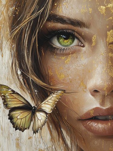 Portrait abstrait moderne