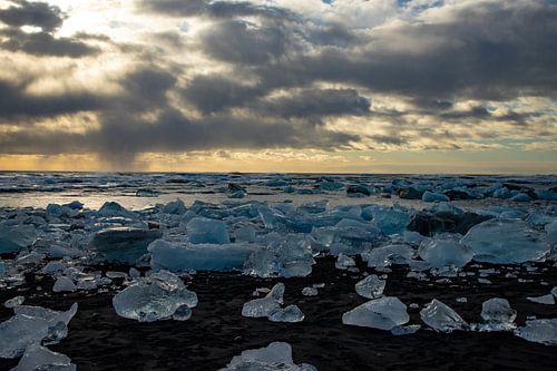 Landschaft in Island, Jökulsárlón und Diamond Beach