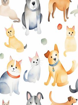 Katzen und Hunde von TOAN TRAN