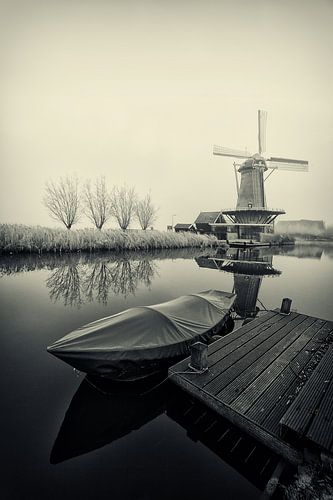 Bootje bij de molen