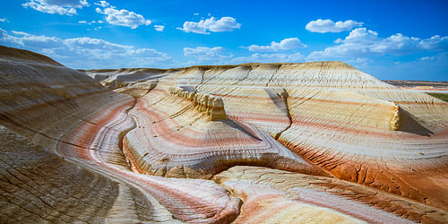 Tiramisu Canyon, Kazakhstan – the colourful landscape of Mangystau