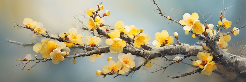 Pflaumenblüte von Blumen Studio