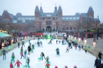 Schaatsen bij het Rijksmuseum Amsterdam