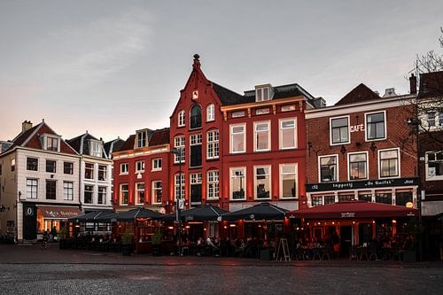 Golden hour in Utrecht city