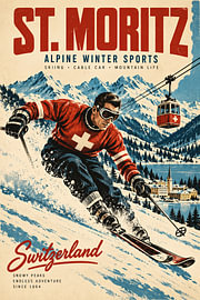 Alpiner Skiclub St. Moritz von Dodik Hariyono