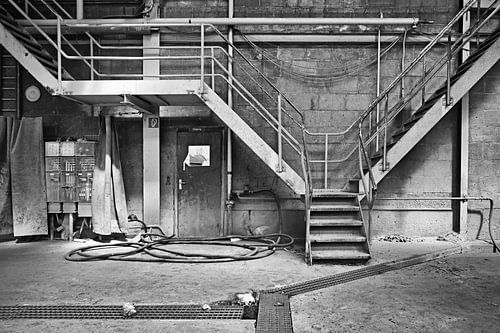Industrieel: Stairs in  an old factory