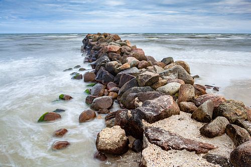 Breakwater on Säby Strand in Denmark