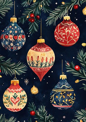 Bunte Weihnachtsdekoration