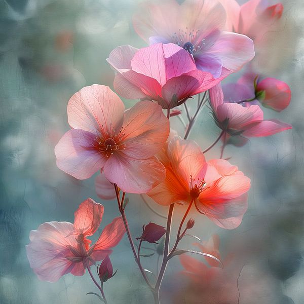 Flowers Pastel by Dakota Wall Art