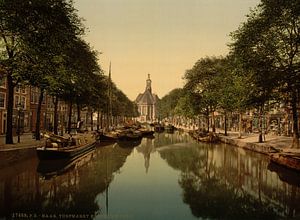 Turfmarkt et Nieuwe Kerk, La Haye sur Vintage Afbeeldingen