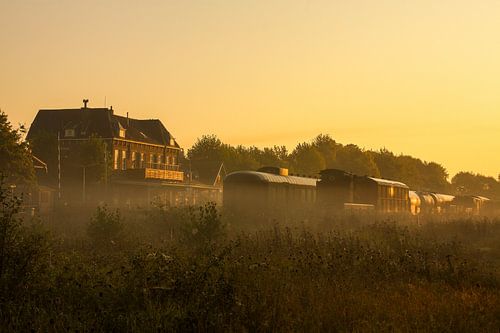 Zonsopkomst boven Station Simpelveld