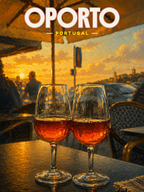 Porto Port Wine at Sunset by Rudolfo Dalamicio