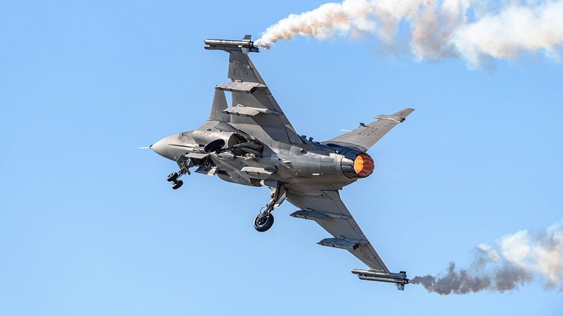 Take-off Saab Gripen from the Swedish Air Force. by Jaap van den Berg