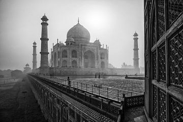 Le beau Taj Mahal le matin, Agra - Inde