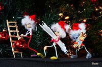 Weihnachtliche Atmosphäre mit Fubby's als Dekoration.