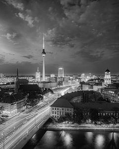 Coucher de soleil à Berlin sur Henk Meijer Photography