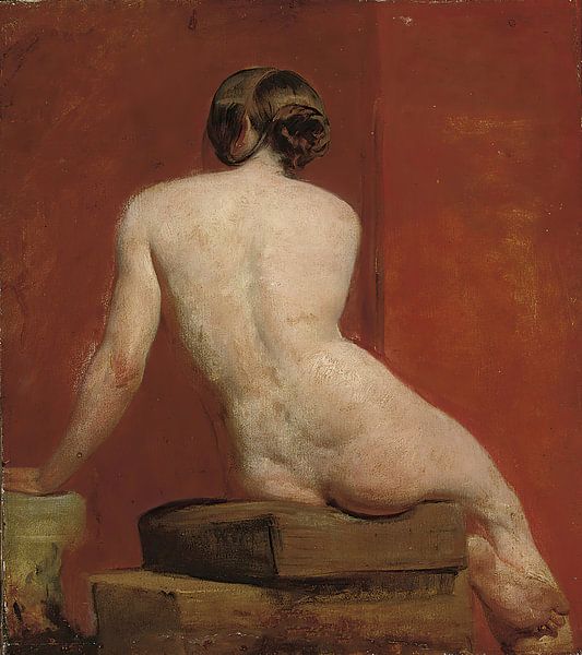 Zittend vrouwelijk naakt, William Etty van Meesterlijcke Meesters