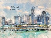 Miami van Printed Artings thumbnail