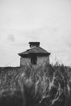 An abandoned cottage on the beach in Nacpan Palawan Philippines