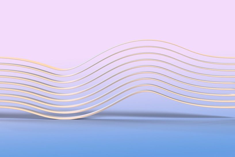 Forme ondulée rose bleu oscillant par Jonathan Schöps | UNDARSTELLBAR.COM — Pensées visuelles sur Dieu