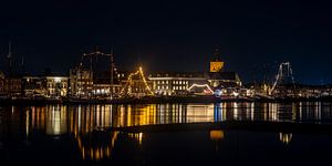 Cityfront Kampen im Dunkeln