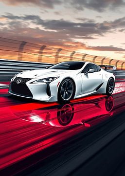 Lexus LFA Speeding on Race Track by MIROKKU