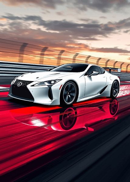 La Lexus LFA en excès de vitesse sur circuit par MIROKKU