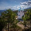 Typisch Griekse windmolens op Zakyntos van Fotos by Jan Wehnert