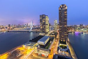 Kop van zuid vanuit montevideo van Prachtig Rotterdam