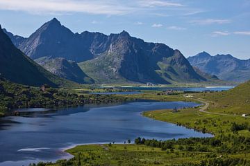 Fjord in Lofoten 2 by Anja B. Schäfer