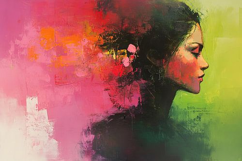 Vrouwenportret | Kleurrijke Vrouw