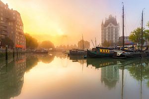 Oudehaven mit Nebel von Prachtig Rotterdam