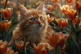 cats in and around the house