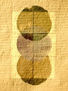 Skandinavischer Minimalismus Gelb auf Japanpapier