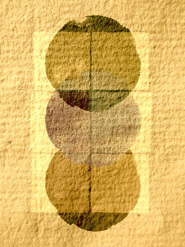 Scandinavisch minimalisme Geel op Japans papier