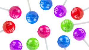Kleurrijke lolly's