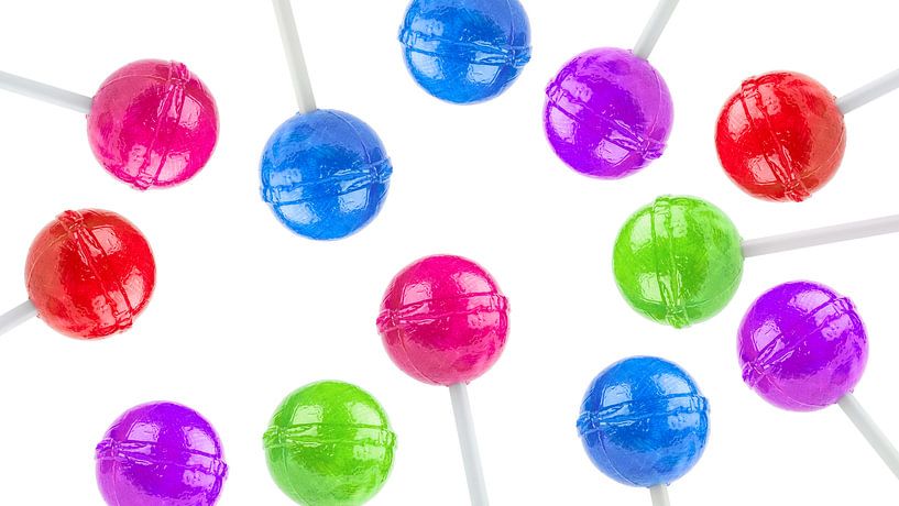 Kleurrijke lolly's van Günter Albers