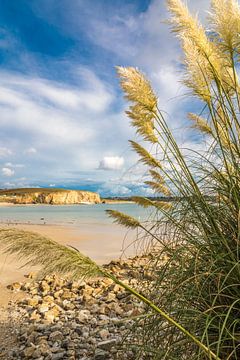 Plage de Kerloc`h bij Camaret-sur-Mer, Bretagne van Christian Müringer