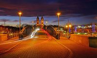 Wiwili-brug en centraal station Freiburg van Patrick Lohmüller thumbnail