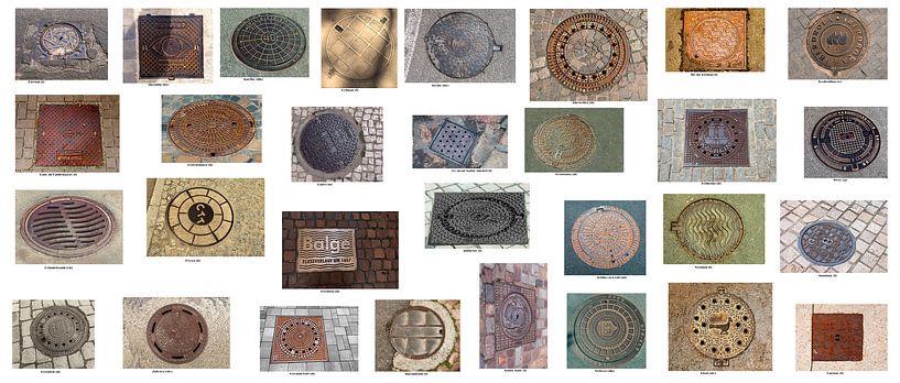 manhole cover poster by Corrie Ruijer